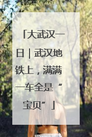 大武汉一日｜武汉地铁上，满满一车全是“宝贝”