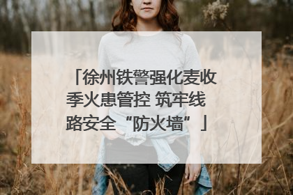 徐州铁警强化麦收季火患管控 筑牢线路安全“防火墙”