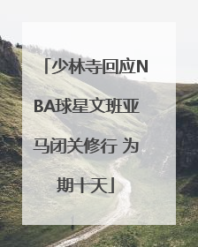 少林寺回应NBA球星文班亚马闭关修行 为期十天