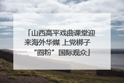 山西高平戏曲课堂迎来海外华媒 上党梆子“圈粉”国际观众