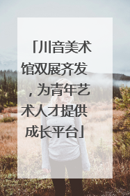 川音美术馆双展齐发，为青年艺术人才提供成长平台