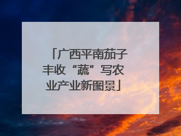 广西平南茄子丰收“蔬”写农业产业新图景