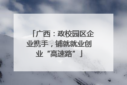广西：政校园区企业携手，铺就就业创业“高速路”