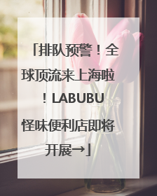 排队预警！全球顶流来上海啦！LABUBU怪味便利店即将开展→