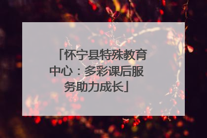 怀宁县特殊教育中心：多彩课后服务助力成长