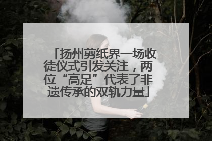 扬州剪纸界一场收徒仪式引发关注，两位“高足”代表了非遗传承的双轨力量