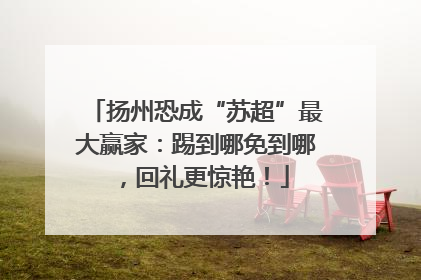 扬州恐成“苏超”最大赢家：踢到哪免到哪，回礼更惊艳！