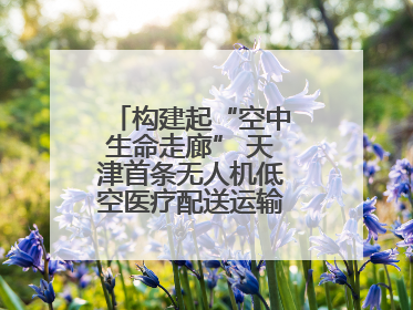构建起“空中生命走廊” 天津首条无人机低空医疗配送运输专线试飞成功