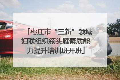 枣庄市“三新”领域妇联组织领头雁素质能力提升培训班开班