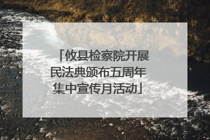 攸县检察院开展民法典颁布五周年集中宣传月活动