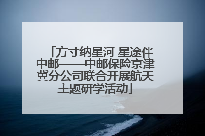 方寸纳星河 星途伴中邮——中邮保险京津冀分公司联合开展航天主题研学活动