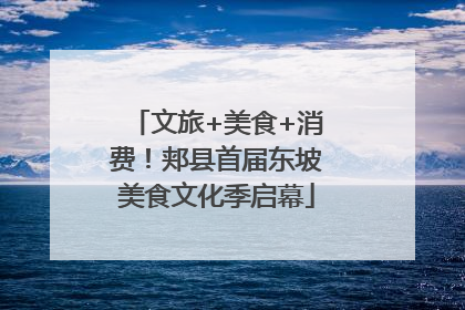 文旅+美食+消费！郏县首届东坡美食文化季启幕