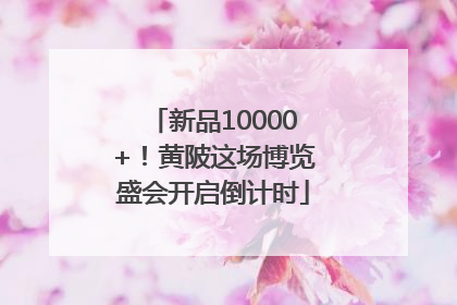 新品10000+！黄陂这场博览盛会开启倒计时