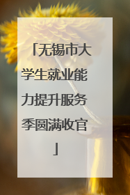 无锡市大学生就业能力提升服务季圆满收官