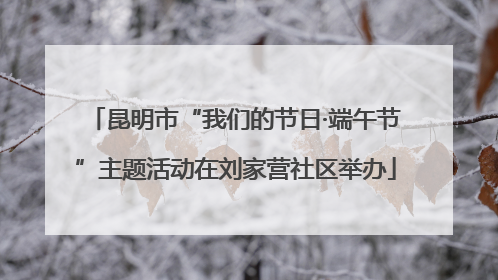 昆明市“我们的节日·端午节”主题活动在刘家营社区举办