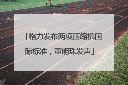 格力发布两项压缩机国际标准，董明珠发声