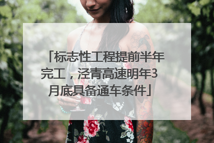 标志性工程提前半年完工，泾青高速明年3月底具备通车条件