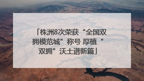 株洲8次荣获“全国双拥模范城”称号 厚植“双拥”沃土谱新篇