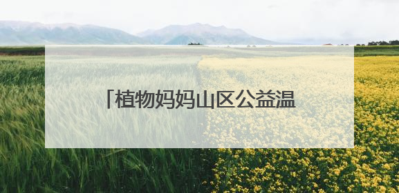 植物妈妈山区公益温情之行：用自然之爱，暖山区童梦之心