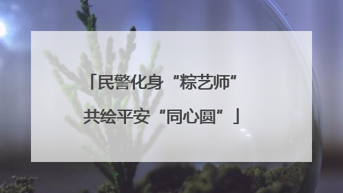民警化身“粽艺师” 共绘平安“同心圆”