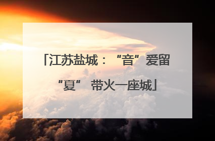 江苏盐城：“音”爱留“夏” 带火一座城