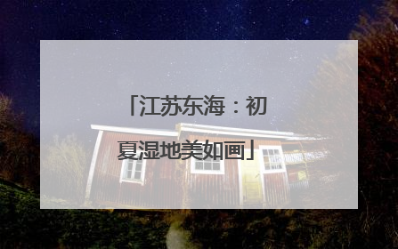 江苏东海：初夏湿地美如画
