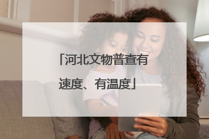 河北文物普查有速度、有温度