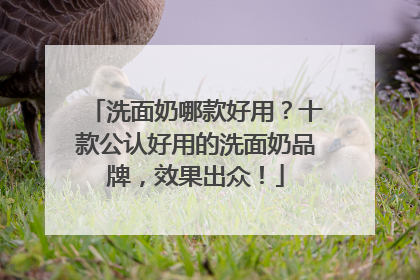洗面奶哪款好用？十款公认好用的洗面奶品牌，效果出众！