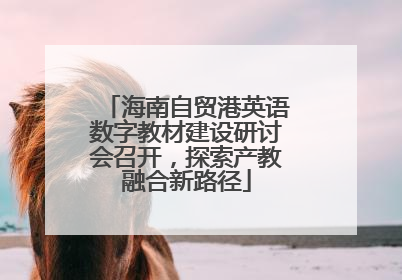 海南自贸港英语数字教材建设研讨会召开，探索产教融合新路径