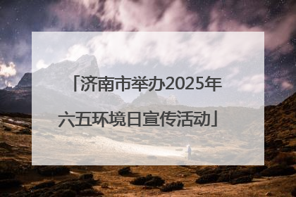 济南市举办2025年六五环境日宣传活动
