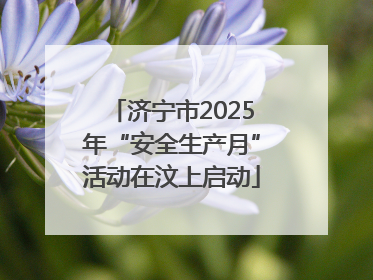 济宁市2025年“安全生产月”活动在汶上启动