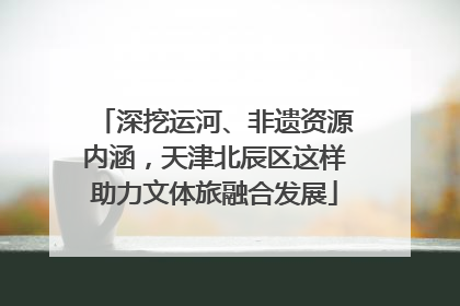深挖运河、非遗资源内涵，天津北辰区这样助力文体旅融合发展