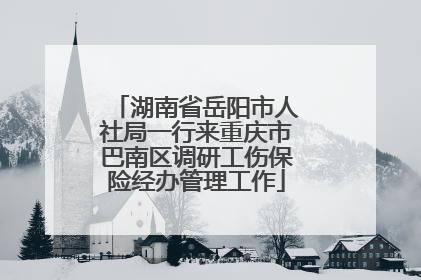 湖南省岳阳市人社局一行来重庆市巴南区调研工伤保险经办管理工作