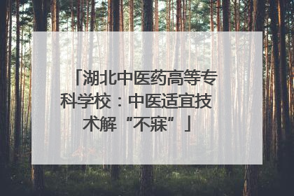 湖北中医药高等专科学校：中医适宜技术解“不寐”