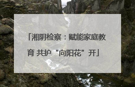 湘阴检察：赋能家庭教育 共护“向阳花”开
