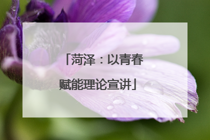 菏泽：以青春赋能理论宣讲