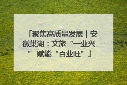 聚焦高质量发展｜安徽巢湖：文旅“一业兴” 赋能“百业旺”