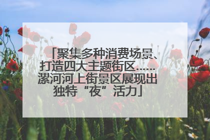 聚集多种消费场景、打造四大主题街区……漯河河上街景区展现出独特“夜”活力