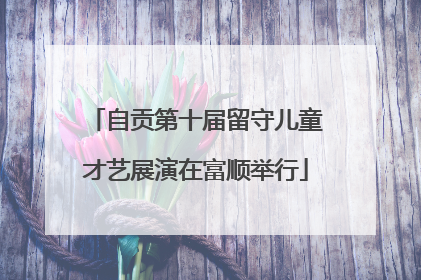 自贡第十届留守儿童才艺展演在富顺举行