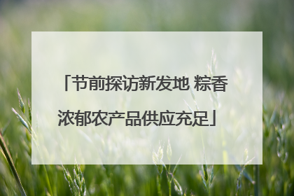 节前探访新发地 粽香浓郁农产品供应充足