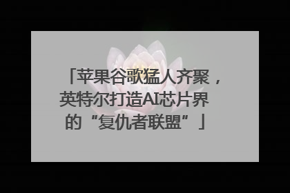 苹果谷歌猛人齐聚，英特尔打造AI芯片界的“复仇者联盟”