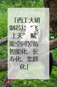 西工大研制芯片“飞上天” 赋能空间装备智能化、长寿化、集群化