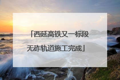 西延高铁又一标段无砟轨道施工完成