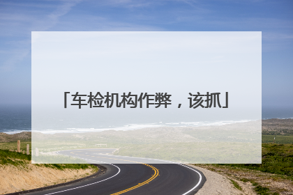 车检机构作弊，该抓
