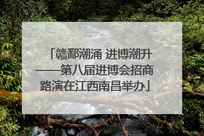 赣鄱潮涌 进博潮升——第八届进博会招商路演在江西南昌举办
