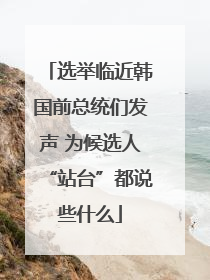 选举临近韩国前总统们发声 为候选人“站台”都说些什么