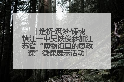 造桥·筑梦·铸魂 镇江一中吴铁俊参加江苏省“博物馆里的思政课”微课展示活动
