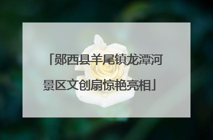 郧西县羊尾镇龙潭河景区文创扇惊艳亮相