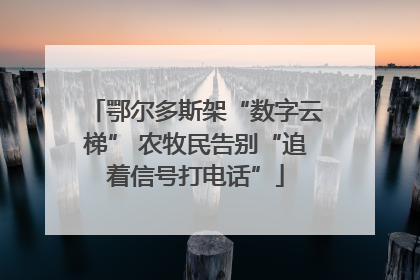 鄂尔多斯架“数字云梯” 农牧民告别“追着信号打电话”