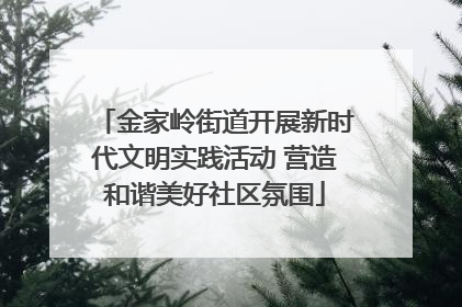 金家岭街道开展新时代文明实践活动 营造和谐美好社区氛围